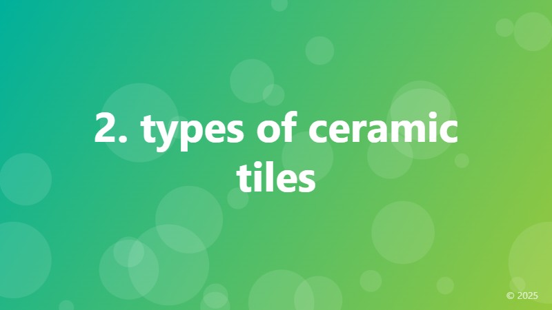 2. types of ceramic tiles