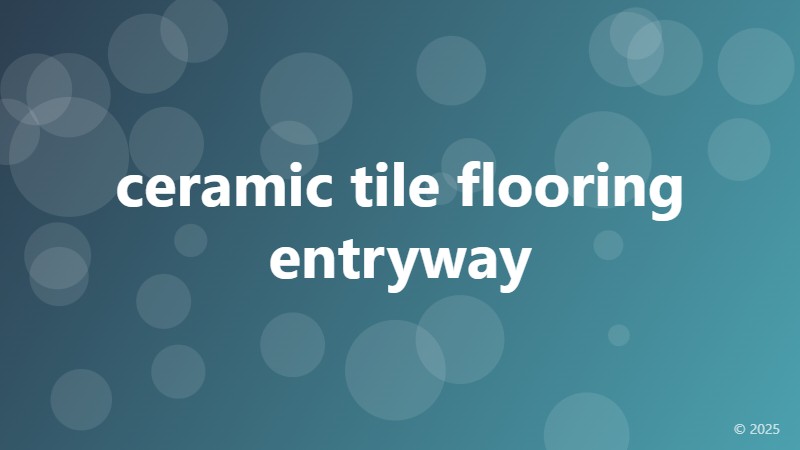ceramic tile flooring entryway