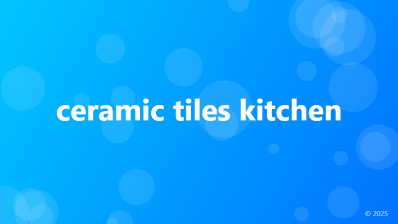 ceramic tiles kitchen