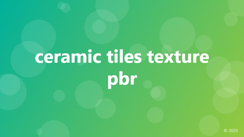 ceramic tiles texture pbr