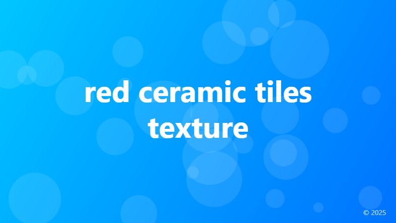red ceramic tiles texture